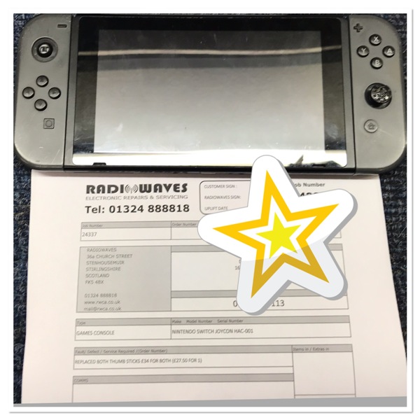 NINTENDO SWITCH REPAIR AT RADIOWAVES (www.rwer.co.uk)