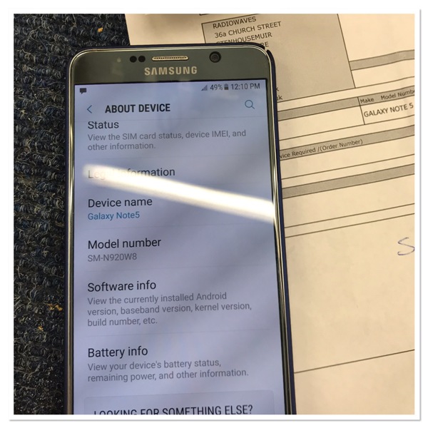 SAMSUNG GALAXY NOTE 5 PHONE REPAIR AT RADIOWAVES (www.rwer.co.uk)